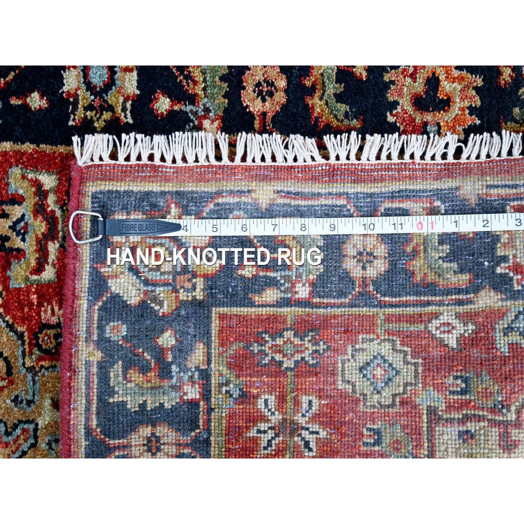 2'7" x 8'2" New Hand Knotted Red Wool Runner Oriental Rug - MOA10210295