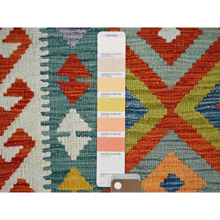 2'3" x 6'5" New Hand Woven Blue Wool Runner Oriental Rug - MOA1021154