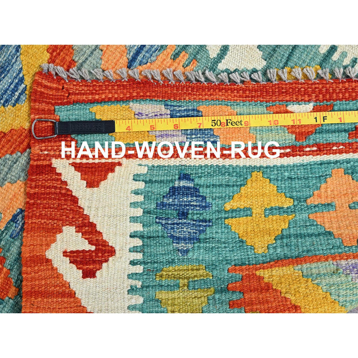 2'3" x 6'5" New Hand Woven Blue Wool Runner Oriental Rug - MOA1021154