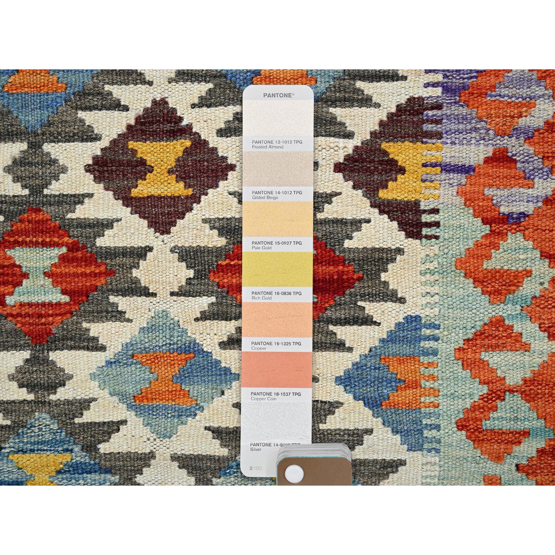 2'2" x 6'5" New Hand Woven Ivory Wool Runner Oriental Rug - MOA1021156