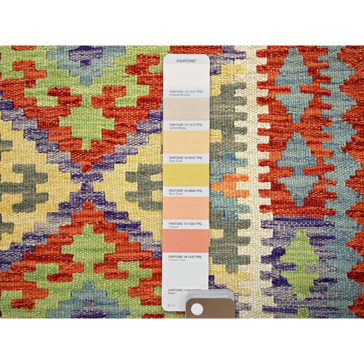 2'4" x 6'2" New Hand Woven Orange Wool Runner Oriental Rug - MOA1021161