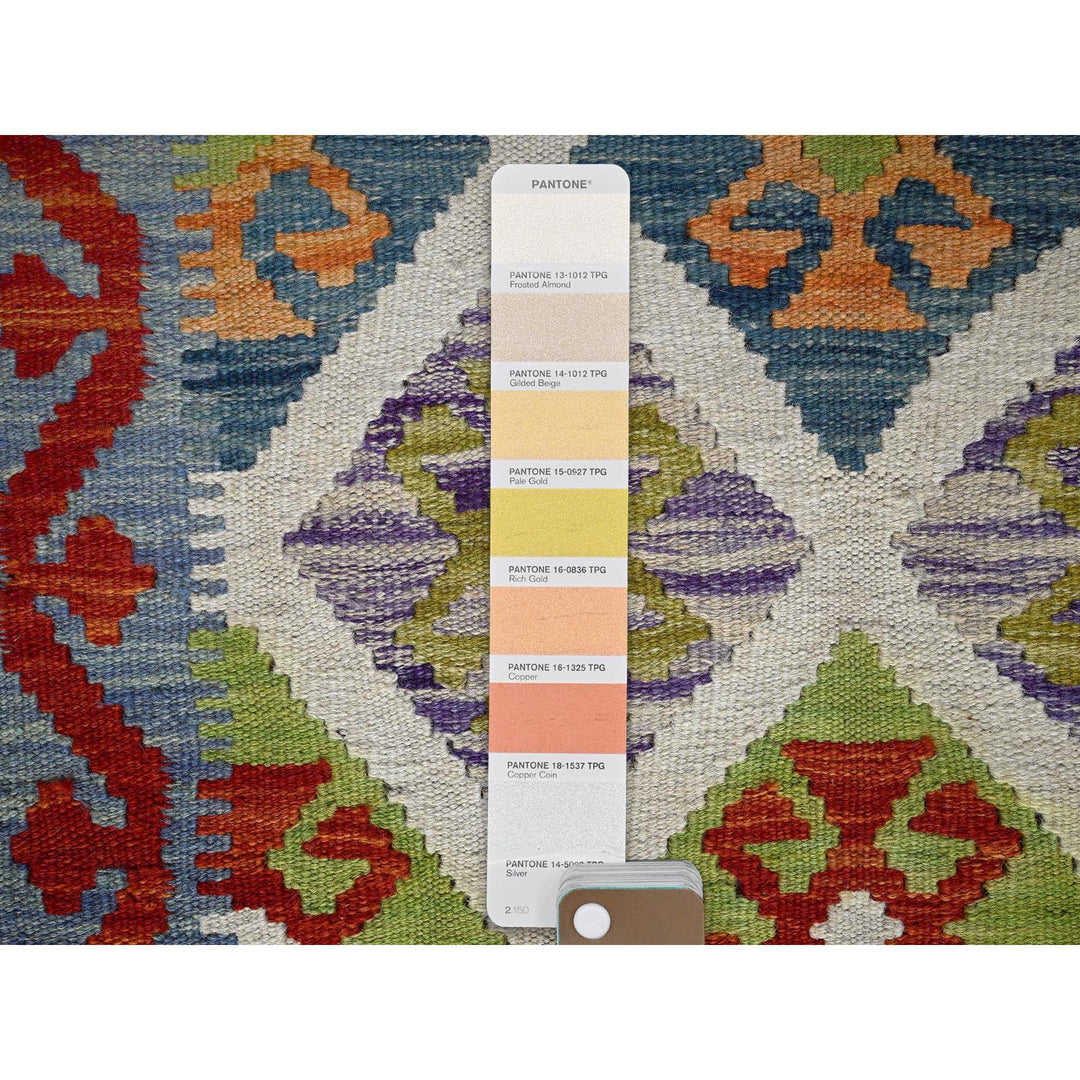 2'4" x 6'6" New Hand Woven Ivory Wool Runner Oriental Rug - MOA1021162