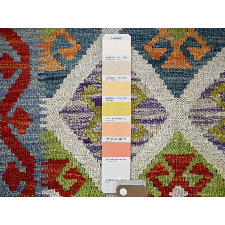 2'4" x 6'6" New Hand Woven Ivory Wool Runner Oriental Rug - MOA1021162