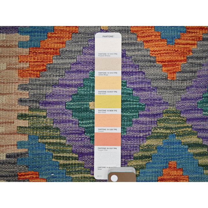 2'8" x 9'6" New Hand Woven Beige Wool Runner Oriental Rug - MOA1021164