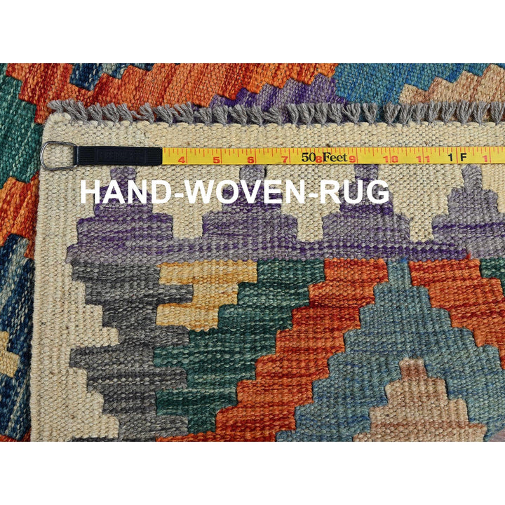 2'8" x 9'6" New Hand Woven Beige Wool Runner Oriental Rug - MOA1021164