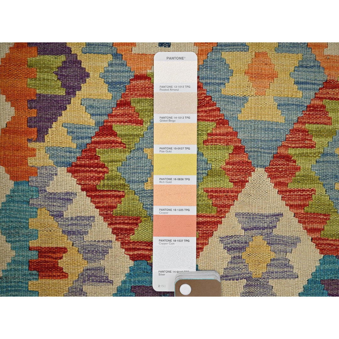 2'7" x 9'7" New Hand Woven Beige Wool Runner Oriental Rug - MOA1021165