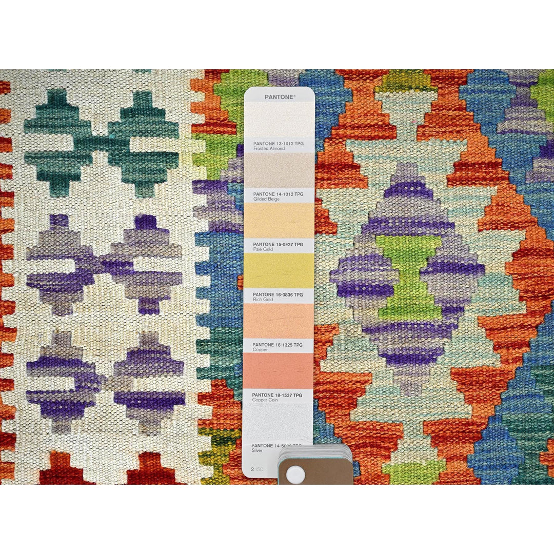 2'7" x 9'5" New Hand Woven Ivory Wool Runner Oriental Rug - MOA1021167