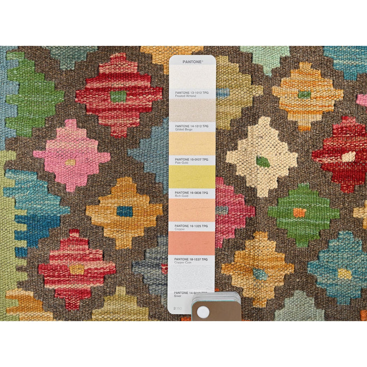 2'7" x 9'8" New Hand Woven Brown Wool Runner Oriental Rug - MOA1021171