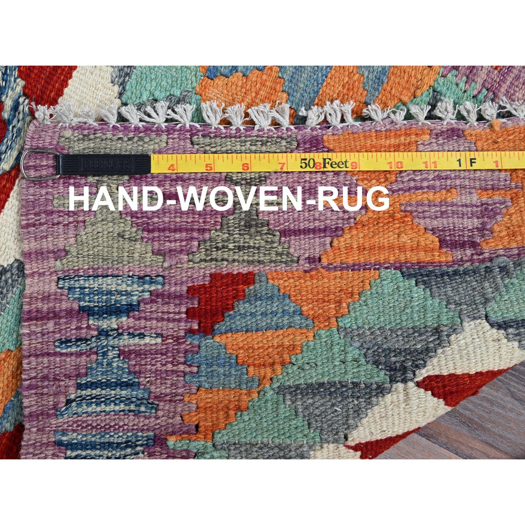 1'11" x 2'11" New Hand Woven Teal Wool Rectangle Oriental Rug - MOA1021174