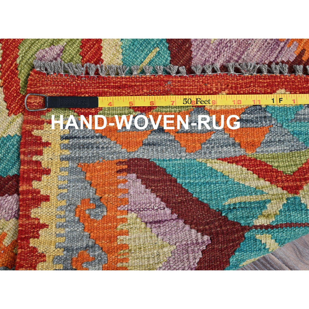 2'2" x 2'9" New Hand Woven Green Wool Rectangle Oriental Rug - MOA1021176