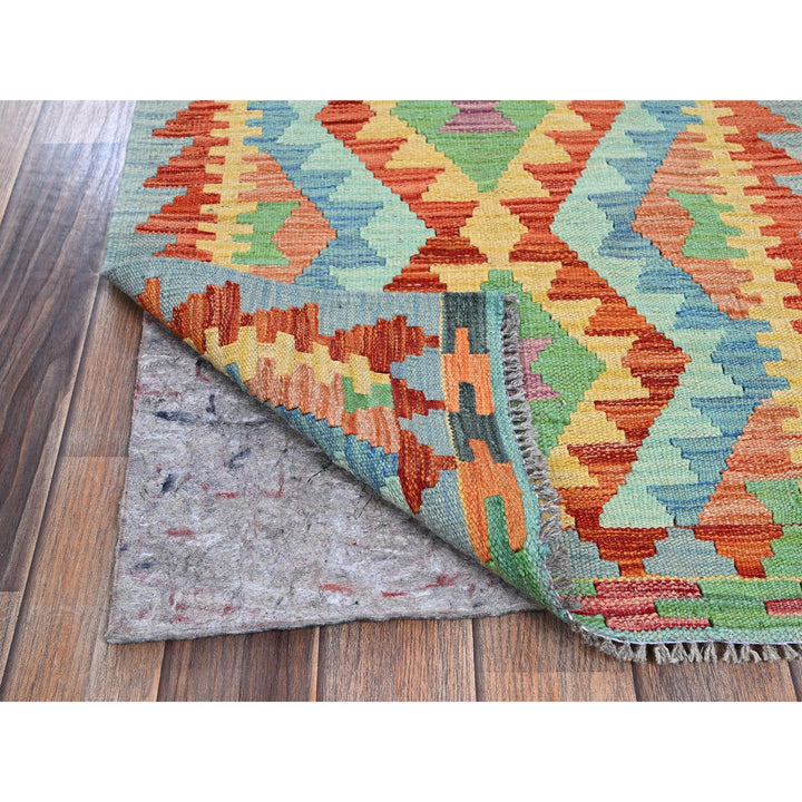 2'1" x 2'9" New Hand Woven Multicolored Wool Rectangle Oriental Rug - MOA1021178