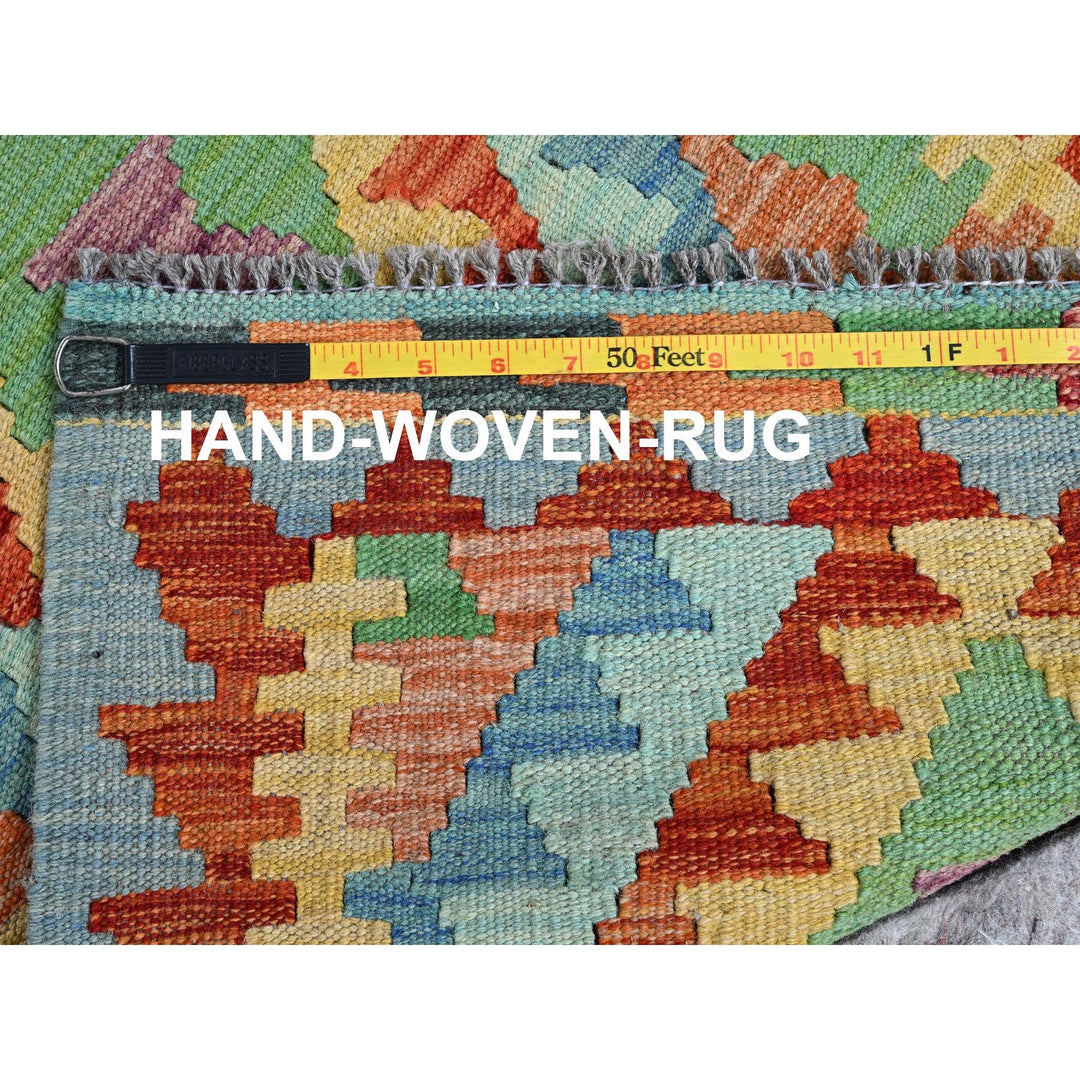 2'1" x 2'9" New Hand Woven Multicolored Wool Rectangle Oriental Rug - MOA1021178