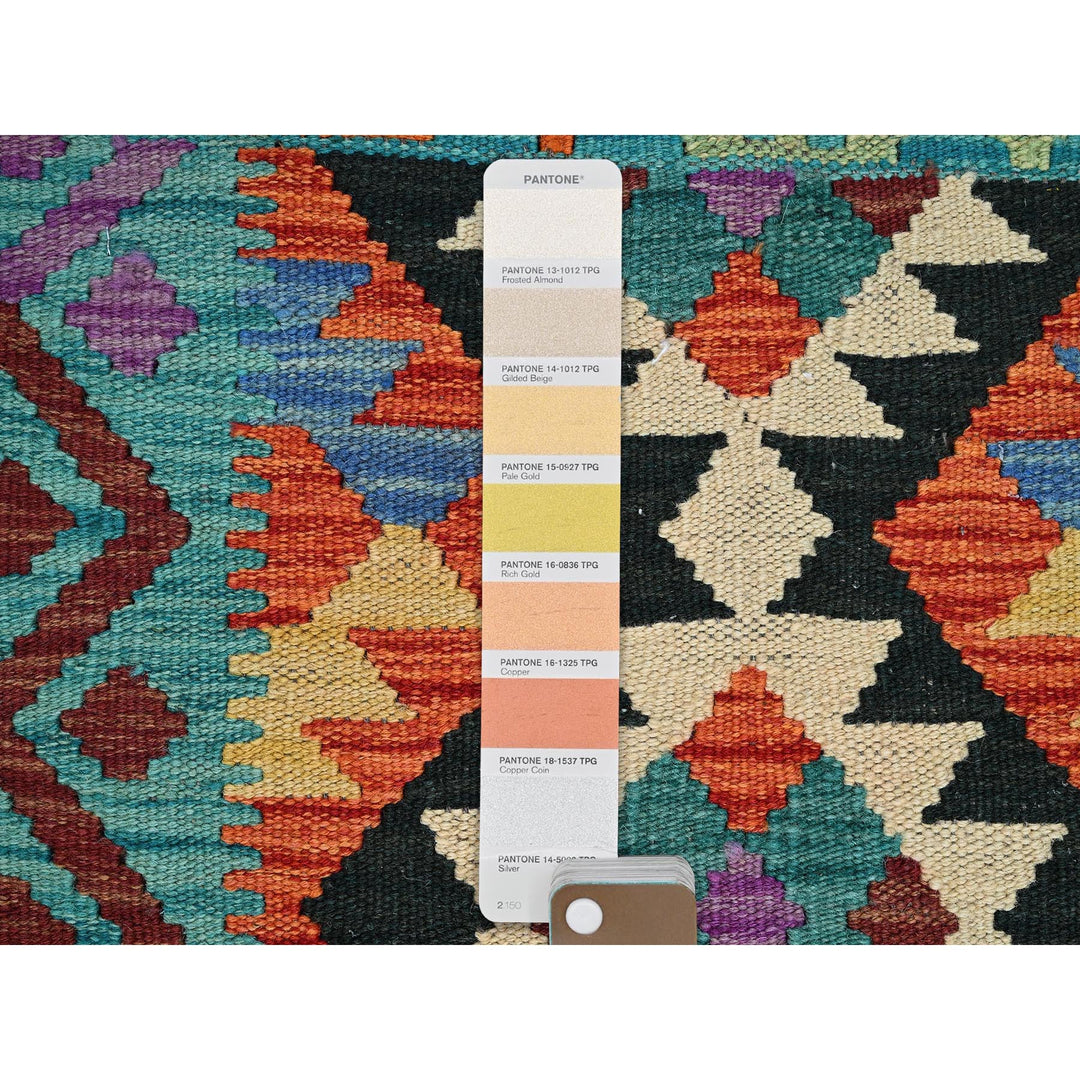 2'1" x 2'8" New Hand Woven Orange Wool Rectangle Oriental Rug - MOA1021180