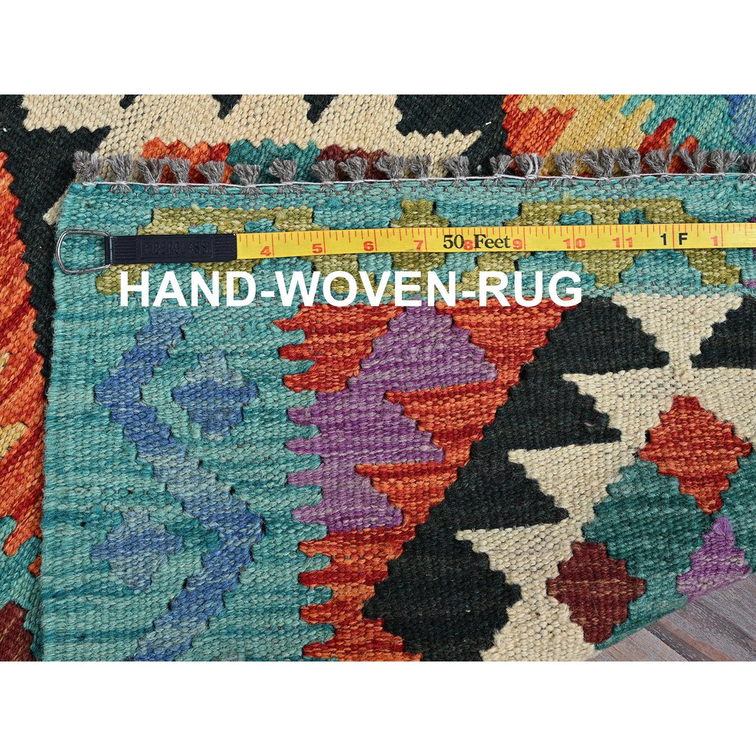 2'1" x 2'8" New Hand Woven Orange Wool Rectangle Oriental Rug - MOA1021180