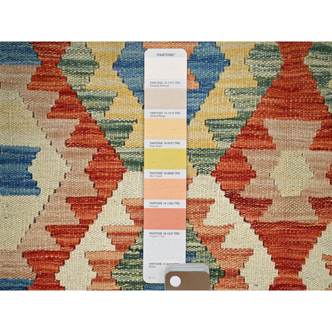 3'5" x 4'11" New Hand Woven Blue Wool Rectangle Oriental Rug - MOA1021183