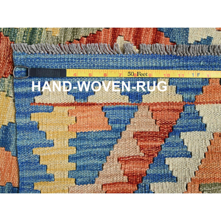 3'5" x 4'11" New Hand Woven Blue Wool Rectangle Oriental Rug - MOA1021183