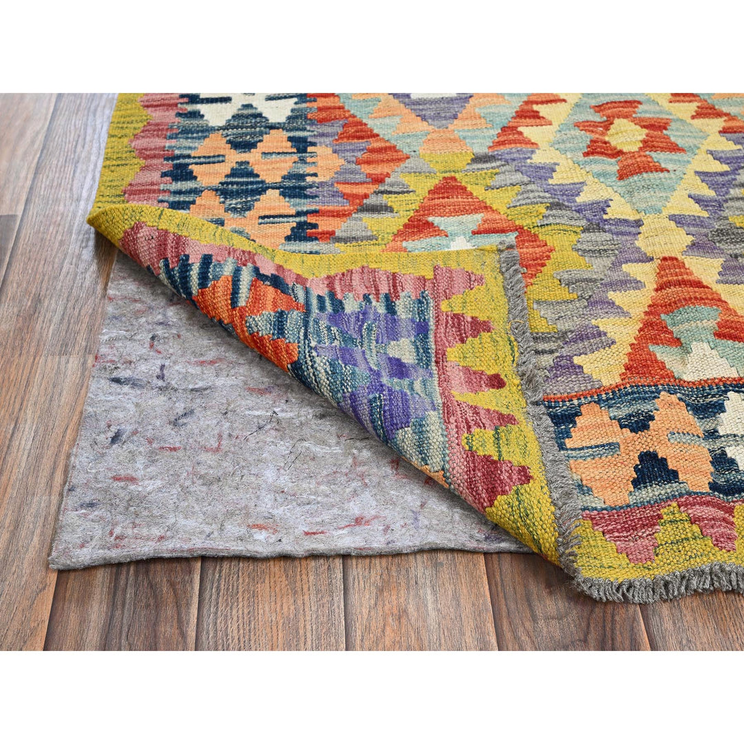 3'4" x 4'11" New Hand Woven Multicolored Wool Rectangle Oriental Rug - MOA1021185