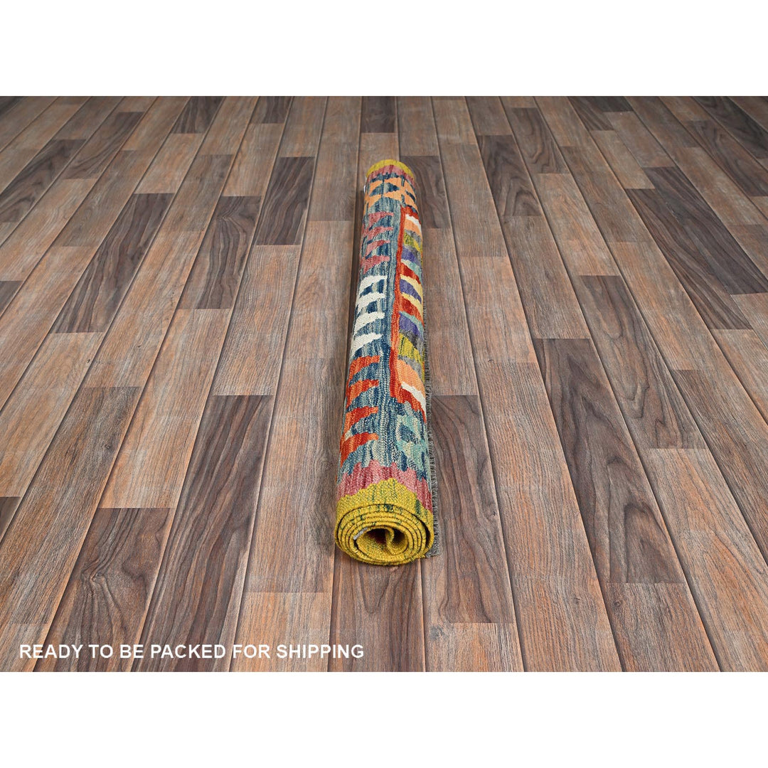 3'4" x 4'11" New Hand Woven Multicolored Wool Rectangle Oriental Rug - MOA1021185