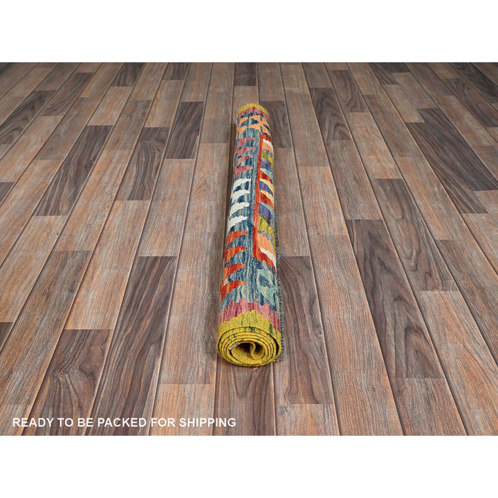 3'4" x 4'11" New Hand Woven Multicolored Wool Rectangle Oriental Rug - MOA1021185