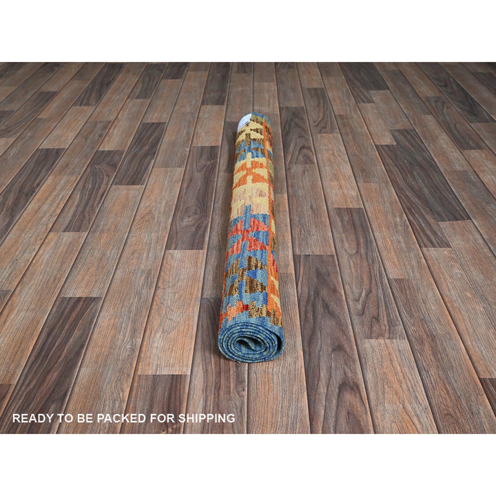 3'3" x 4'11" New Hand Woven Multicolored Wool Rectangle Oriental Rug - MOA1021190