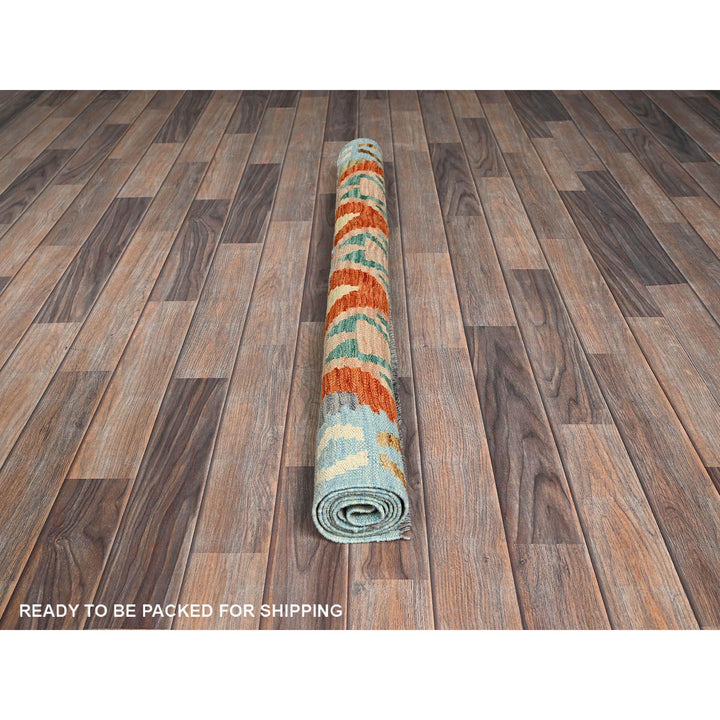 4'0" x 5'3" New Hand Woven Ivory Wool Rectangle Oriental Rug - MOA1021196