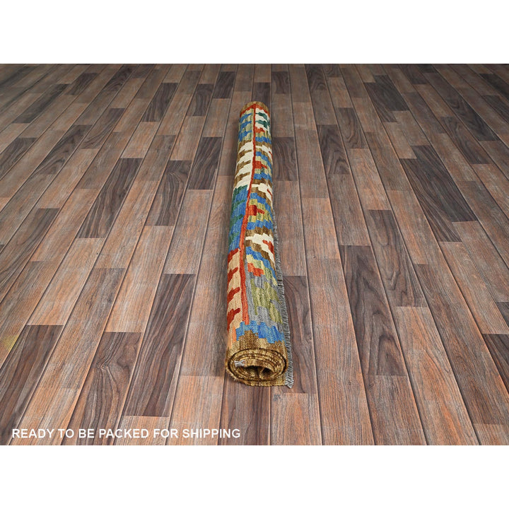 4'11" x 6'7" New Hand Woven Ivory Wool Rectangle Oriental Rug - MOA1021201