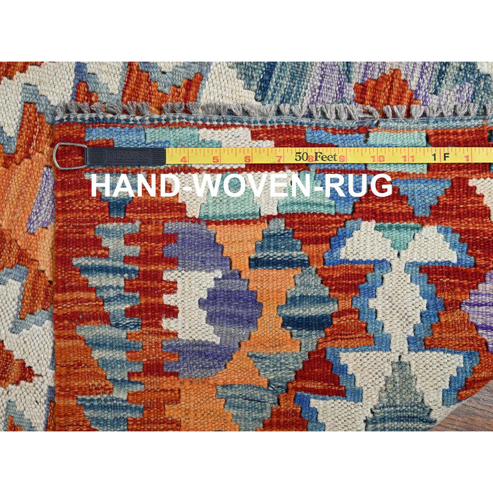 2'10" x 13'1" New Hand Woven Red Wool Runner Oriental Rug - MOA1021229
