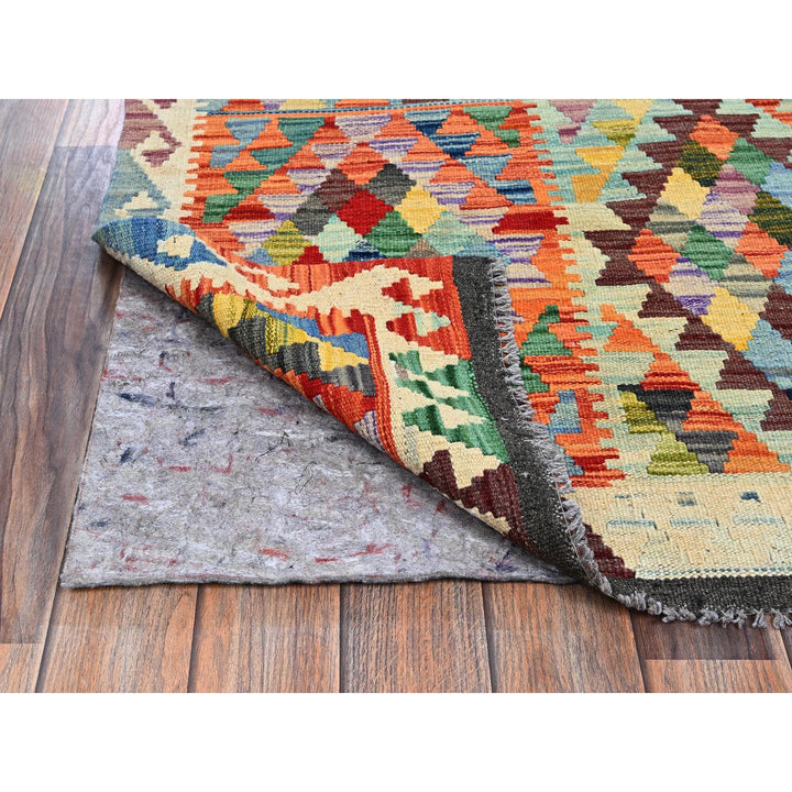 2'10" x 12'8" New Hand Woven Multicolored Wool Runner Oriental Rug - MOA1021232