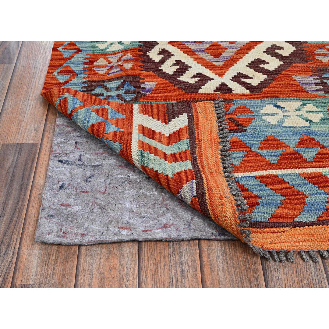 2'9" x 12'8" New Hand Woven Ivory Wool Runner Oriental Rug - MOA1021234