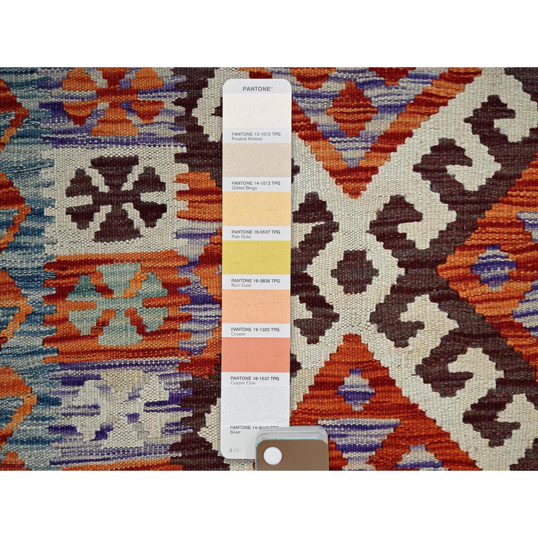 2'9" x 12'8" New Hand Woven Ivory Wool Runner Oriental Rug - MOA1021234