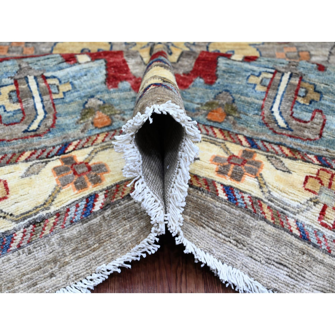 11'7" x 15'8" New Hand Knotted Grey Wool Rectangle Oriental Rug - MOA10220002