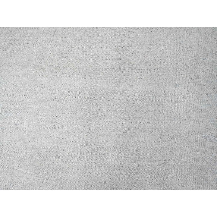 9'0" x 12'0" New Hand Woven Ivory Wool Rectangle Oriental Rug - MOA10220099