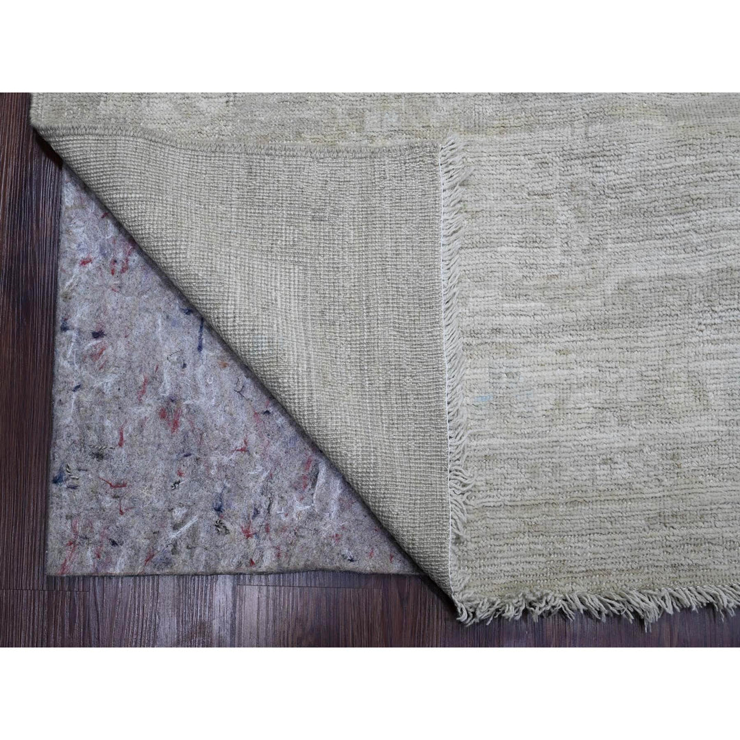 14'0" x 19'6" New Hand Knotted Grey Wool Rectangle Oriental Rug - MOA10220183