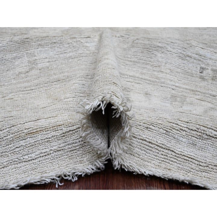 14'0" x 19'6" New Hand Knotted Grey Wool Rectangle Oriental Rug - MOA10220183