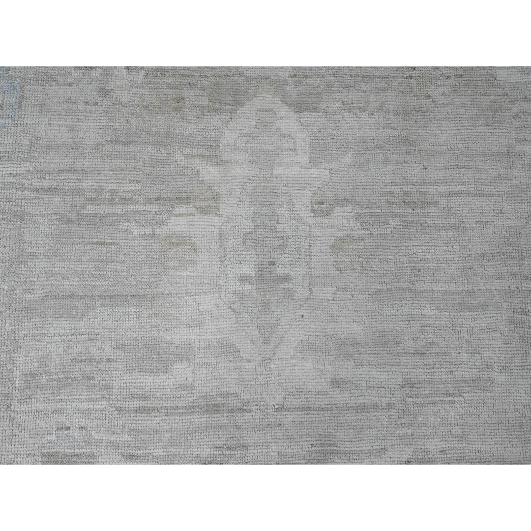 14'0" x 19'6" New Hand Knotted Grey Wool Rectangle Oriental Rug - MOA10220183