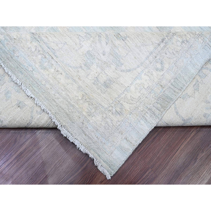 12'0" x 15'4" New Hand Knotted Grey Wool Rectangle Oriental Rug - MOA10220405