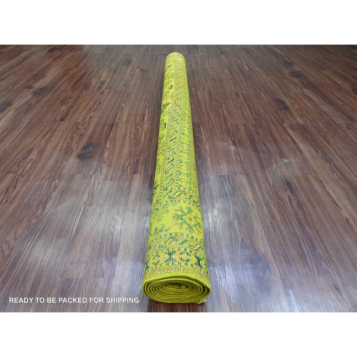 5'11" x 8'6" New Hand Knotted Brown Wool Rectangle Oriental Rug - MOA10220442