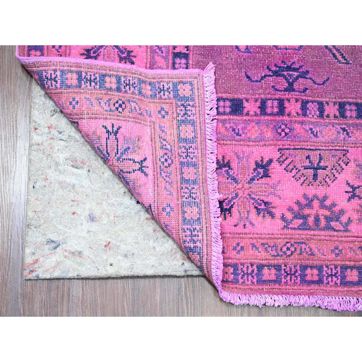 5'7" x 7'9" New Hand Knotted Pink Wool Rectangle Oriental Rug - MOA10220447