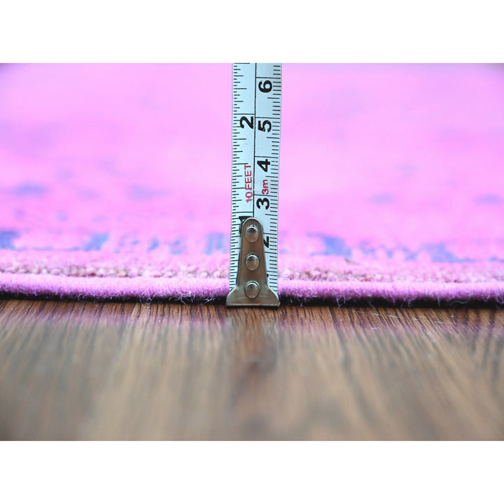 5'7" x 7'9" New Hand Knotted Pink Wool Rectangle Oriental Rug - MOA10220447