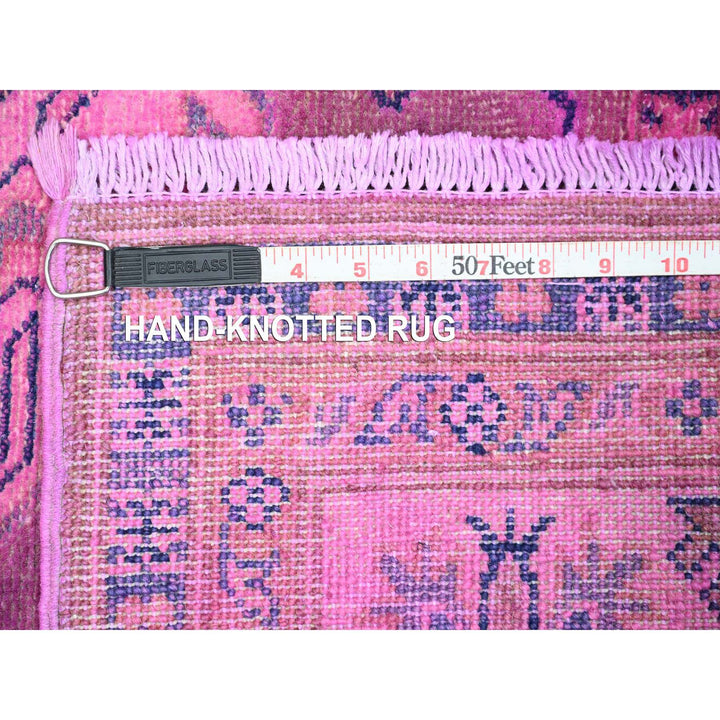 5'7" x 7'9" New Hand Knotted Pink Wool Rectangle Oriental Rug - MOA10220447
