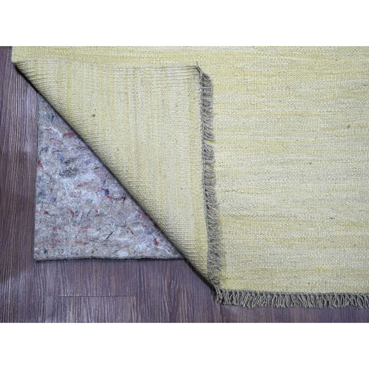 8'9" x 12'4" New Hand Woven Beige Wool Rectangle Oriental Rug - MOA10220947