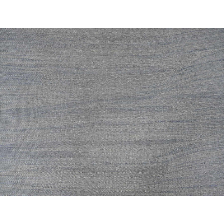 9'1" x 11'11" New Hand Woven Blue Wool Rectangle Oriental Rug - MOA10220951