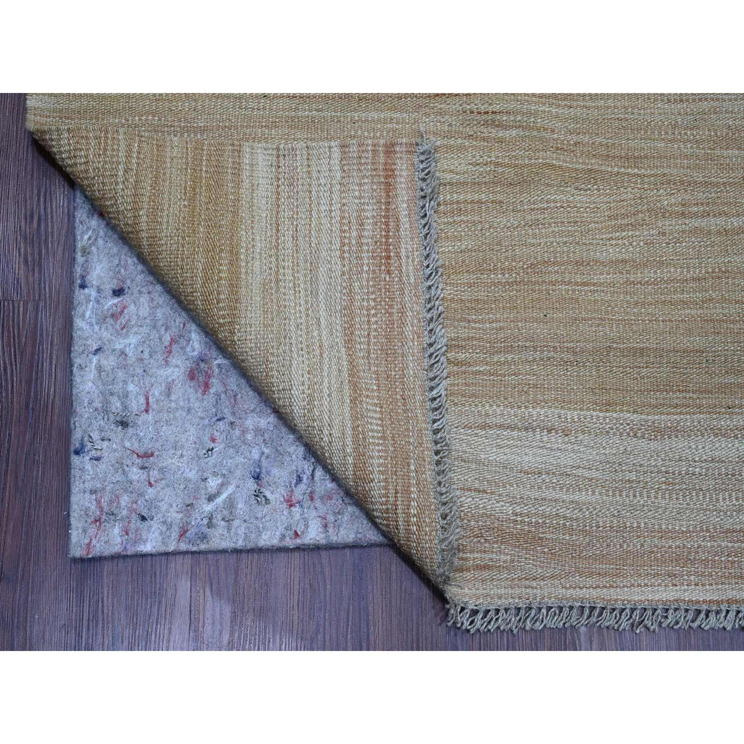 9'1" x 12'2" New Hand Woven Brown Wool Rectangle Oriental Rug - MOA10220952