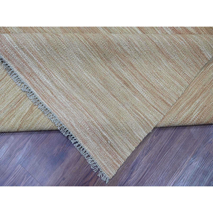 9'1" x 12'2" New Hand Woven Brown Wool Rectangle Oriental Rug - MOA10220952