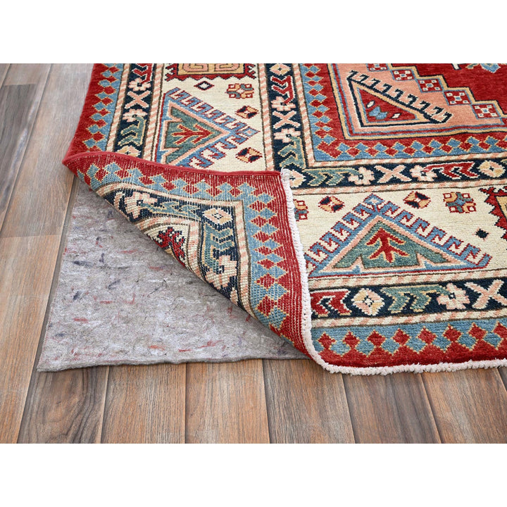 8'11" x 11'10" New Hand Knotted Red Wool Rectangle Oriental Rug - MOA102300