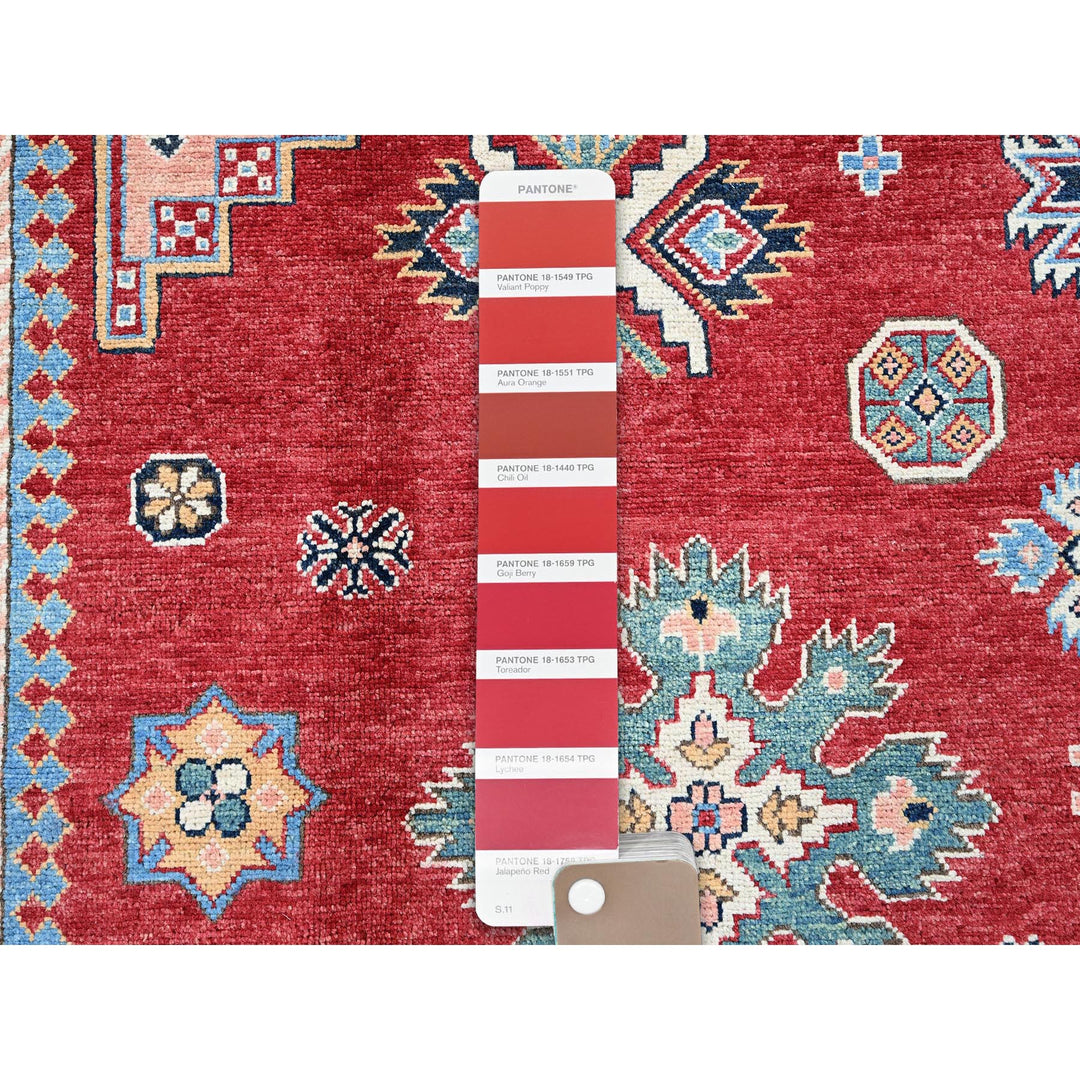 8'11" x 11'10" New Hand Knotted Red Wool Rectangle Oriental Rug - MOA102300