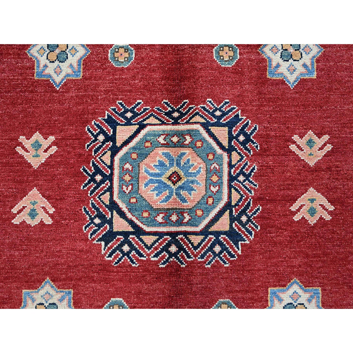 8'11" x 11'10" New Hand Knotted Red Wool Rectangle Oriental Rug - MOA102300