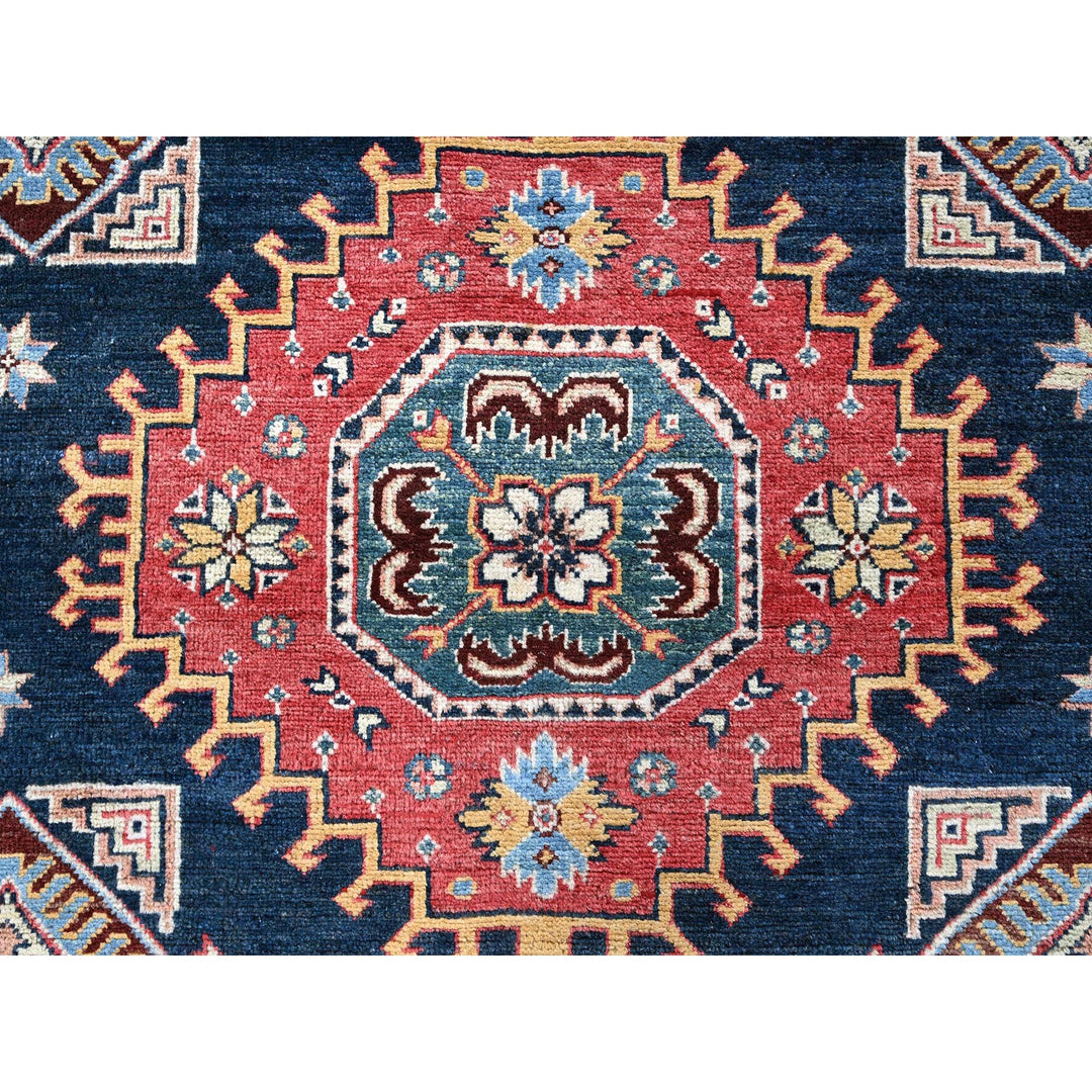 8'1" x 9'8" New Hand Knotted Blue Wool Rectangle Oriental Rug - MOA102304