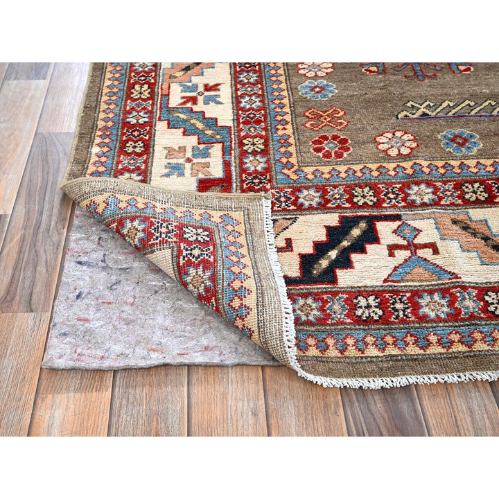 8'2" x 9'11" New Hand Knotted Brown Wool Rectangle Oriental Rug - MOA102305