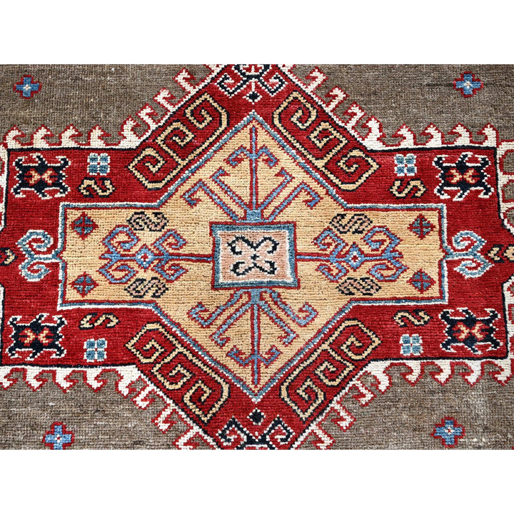 8'2" x 9'11" New Hand Knotted Brown Wool Rectangle Oriental Rug - MOA102305